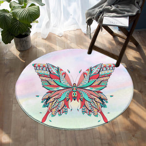 Pixie Butterfly SW1094 Round Rug