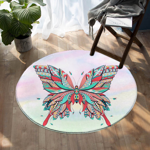 Image of Pixie Butterfly SW1094 Round Rug
