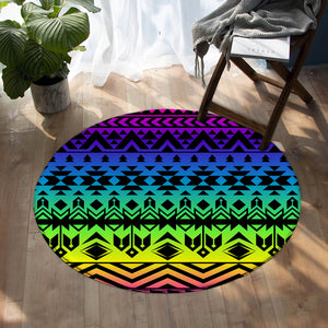 Line Decoration SW0489 Round Rug