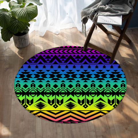 Image of Line Decoration SW0489 Round Rug