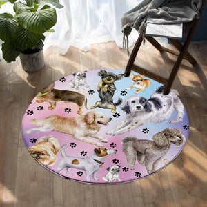 Puppies & Paws SW0005 Round Rug