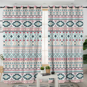 Tribal Geometric 2 Panel Curtains