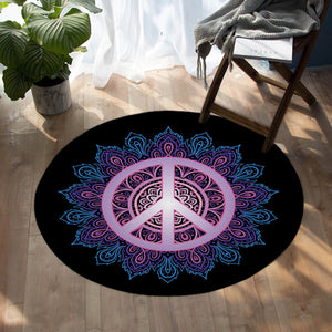 Peace Mandala SW0451 Round Rug