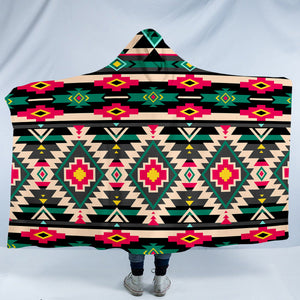 Geometric Decoration SW0493 Hooded Blanket