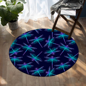 X-rayed Dragonflies SW0871 Round Rug