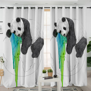 Panda & Globe 2 Panel Curtains