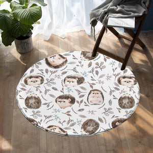 Cute Hedgehog SW1115 Round Rug