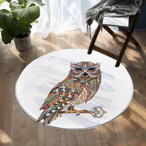 Stylized Owl SW0091 Round Rug