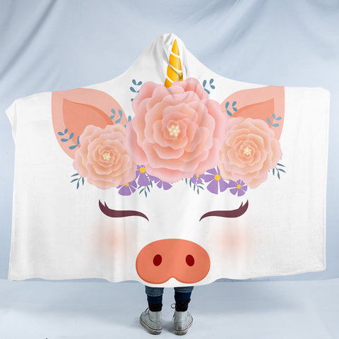 Image of Magical Pig SW0073 Hooded Blanket