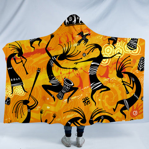 Image of African Festive Dance SW0518 Hooded Blanket