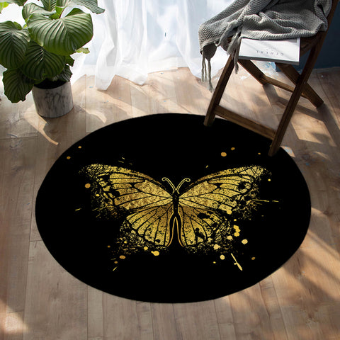Image of Vanish Butterfly SW1170 Round Rug