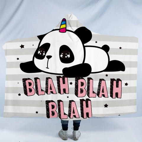Image of Blah Panda SW0049 Hooded Blanket