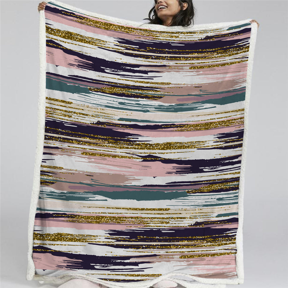 Painting Art Sherpa Fleece Blanket - Beddingify