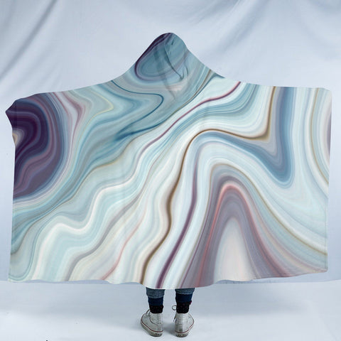 Image of Pearly Stream SW0002 Hooded Blanket