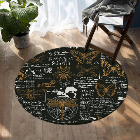 Image of Etymologist Note SW1184 Round Rug