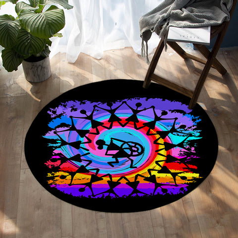 Image of African Dance SW0536 Round Rug