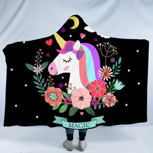 Starry Unicorn SW0051 Hooded Blanket