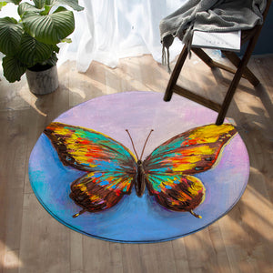 Colorful Butterfly SW1181 Round Rug