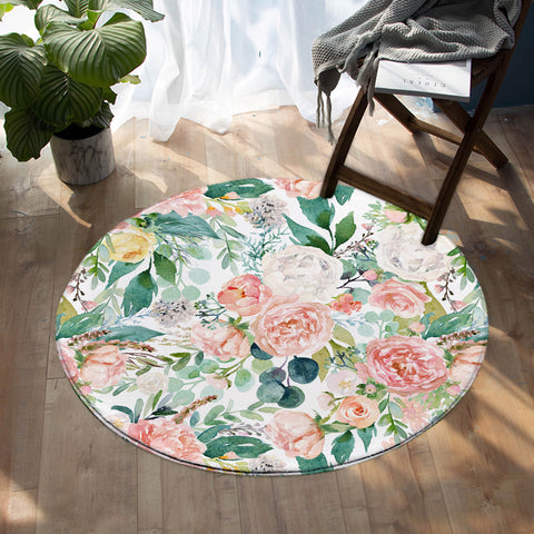 Image of Rose Garden SW0459 Round Rug