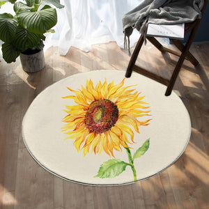 Painted Sunflower SW1098 Round Rug