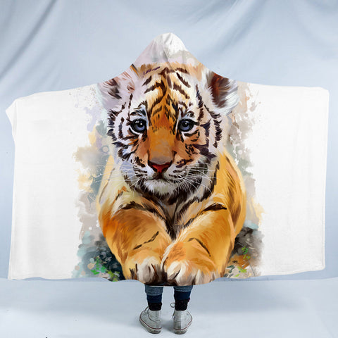 Image of Tiger Cub SW0030 Hooded Blanket