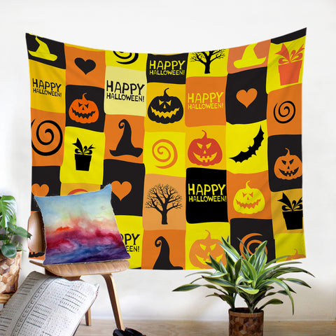 Image of Halloween Icons SW1360 Tapestry