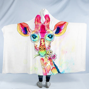 Giraffe Mugshot SW0873 Hooded Blanket