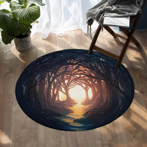 Image of Forest Entrance SW0097 Round Rug