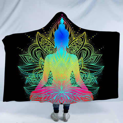 Image of Meditating Buddha SW1383 Hooded Blanket