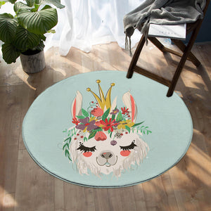 Llama Queen SW0868 Round Rug