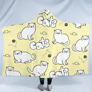 Cat Patterns SW1384 Hooded Blanket