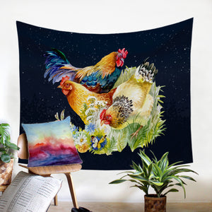 Chicken Garden SW1193 Tapestry