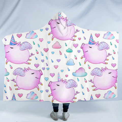 Image of Magical Pigs SW0058 Hooded Blanket