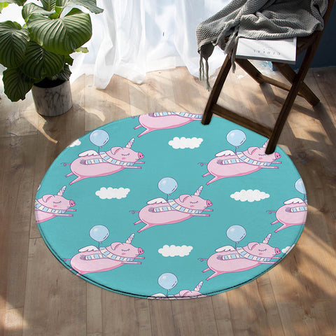 Image of Magical Pigs SW0065 Round Rug