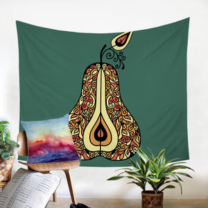 Stylized Pear SW0744 Tapestry