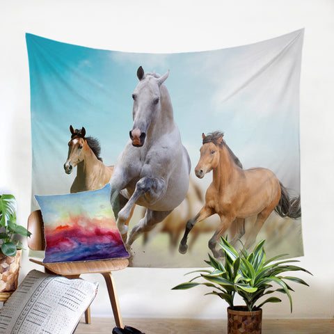 Image of Horses SW0743 Tapestry