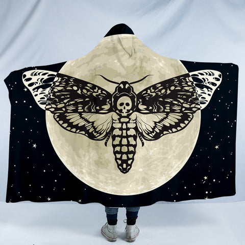 Image of Moon Moth SW0047 Hooded Blanket