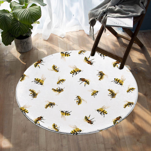 Image of Bee Patterns SW0860 Round Rug