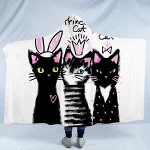 Cute Kitties SW0993 Hooded Blanket