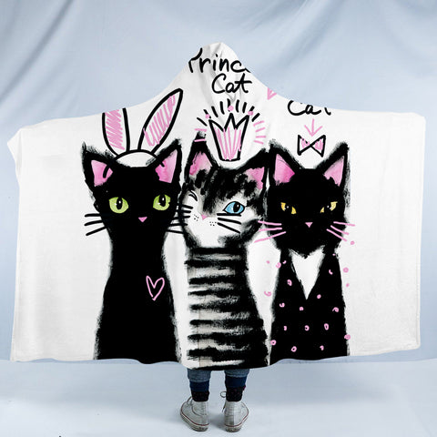 Image of Cute Kitties SW0993 Hooded Blanket