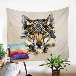 Tribal Wolf SW1123 Tapestry