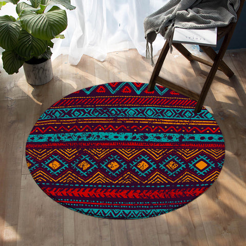 Image of Line Decoration SW1164 Round Rug