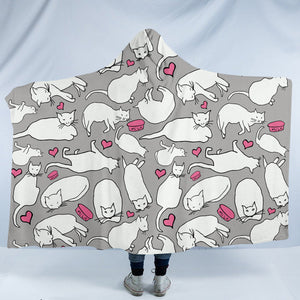 Lovely Kitty SW0076 Hooded Blanket