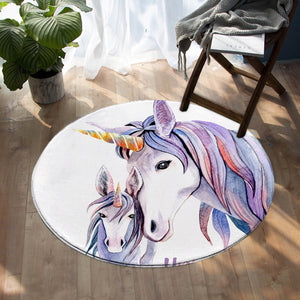 Mythical Unicorns SW0885 Round Rug