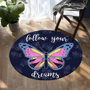 Dreamy Butterfly SW1102 Round Rug