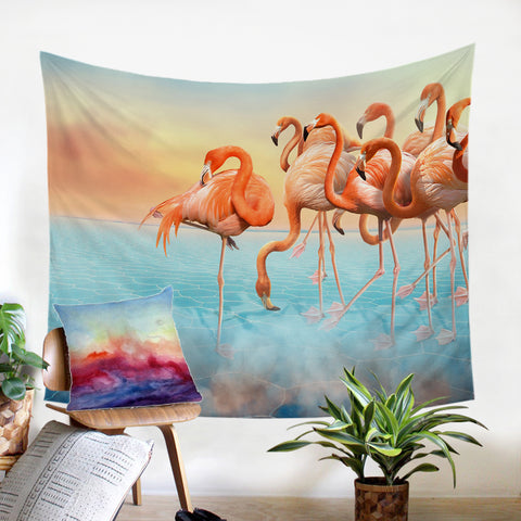 Image of Flamingos SW1294 Tapestry