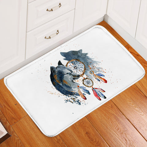 Image of Feral Dream Catcher White Door Mat