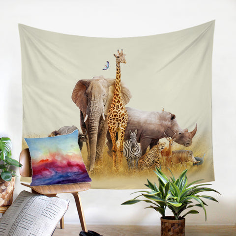 Image of African Animals SW1296 Tapestry