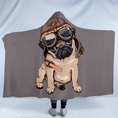 Image of Tough Pug SW0755 Hooded Blanket