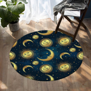 Suns & Moons SW0055 Round Rug